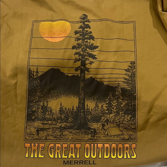 Merrell Tan Graphic Long Sleeve Shirt - Picture 5 of 6